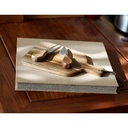 CUCINA - eco-neutral Acacia Wooden Cheese Cutting Board with 2 Knives