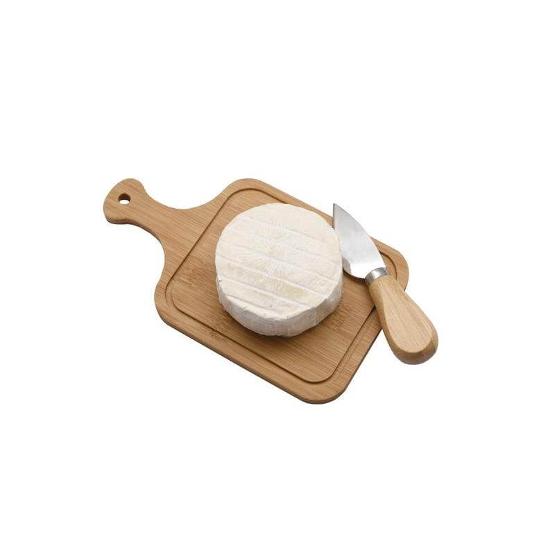 SIENA - eco-neutral Bamboo Cheese Cutting Board with Knife