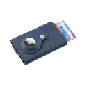 TROMSI - PU Card Holder with Air Tag - Navy Blue