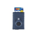 TROMSI - PU Card Holder with Air Tag - Navy Blue