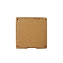 TEREVI - eco-neutral set of 4 Cork Coasters with Cork Stand