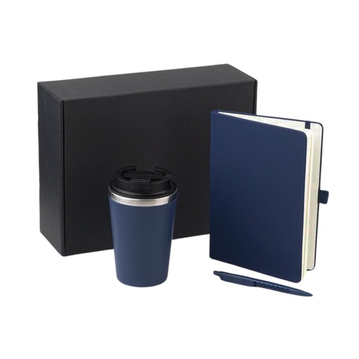 KOKSI - Giftology Set of Notebook and Pen - Navy Blue