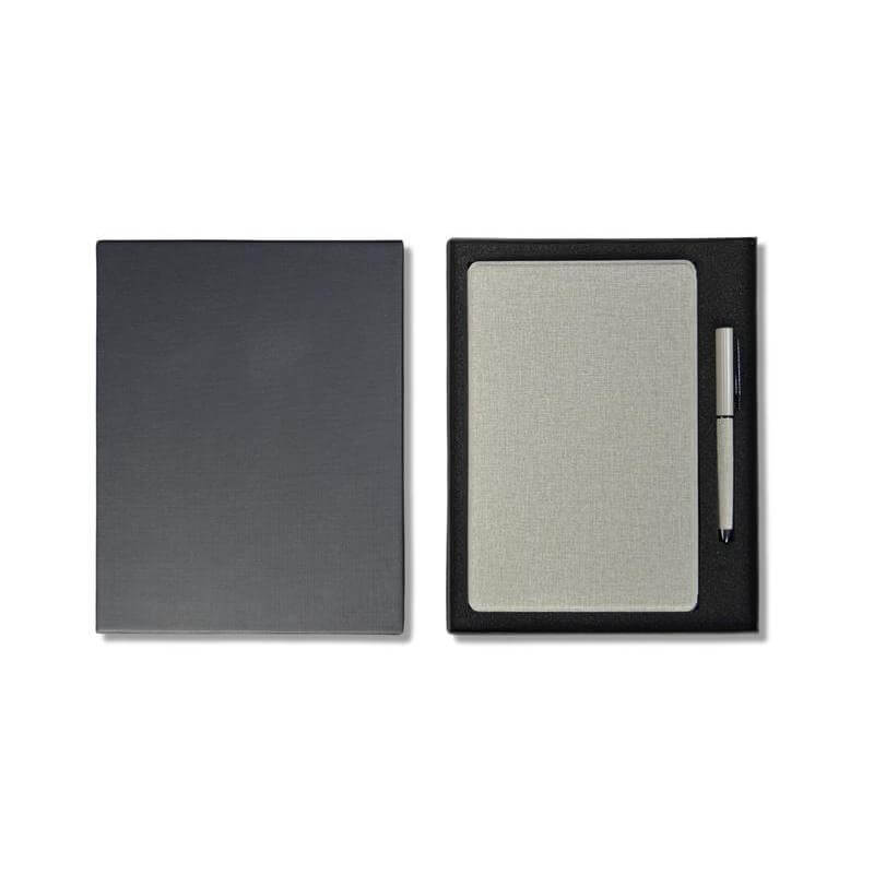 VARDIM - SANTHOME - Set of Notebook and Pen - Grey