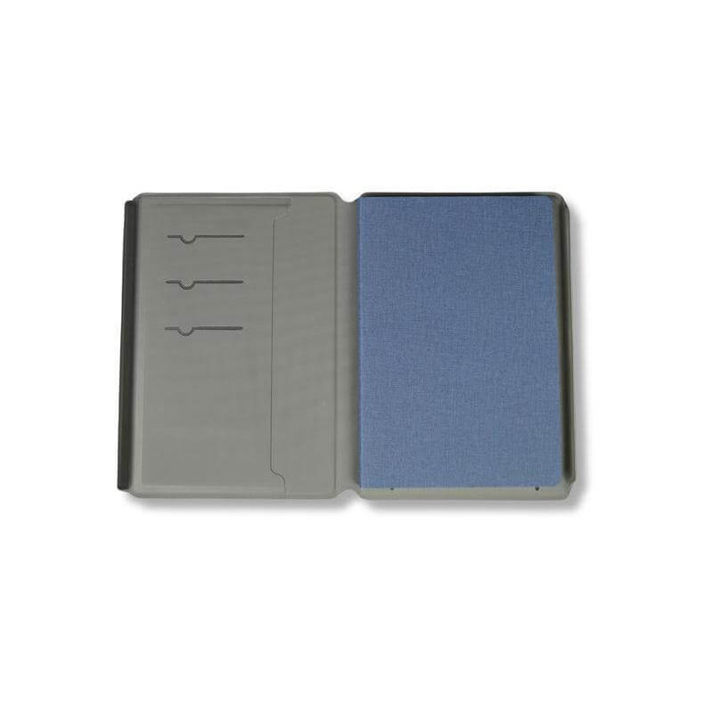 TESSIN - SANTHOME - Set of Notebook, Pen and Card Holder - Navy Blue