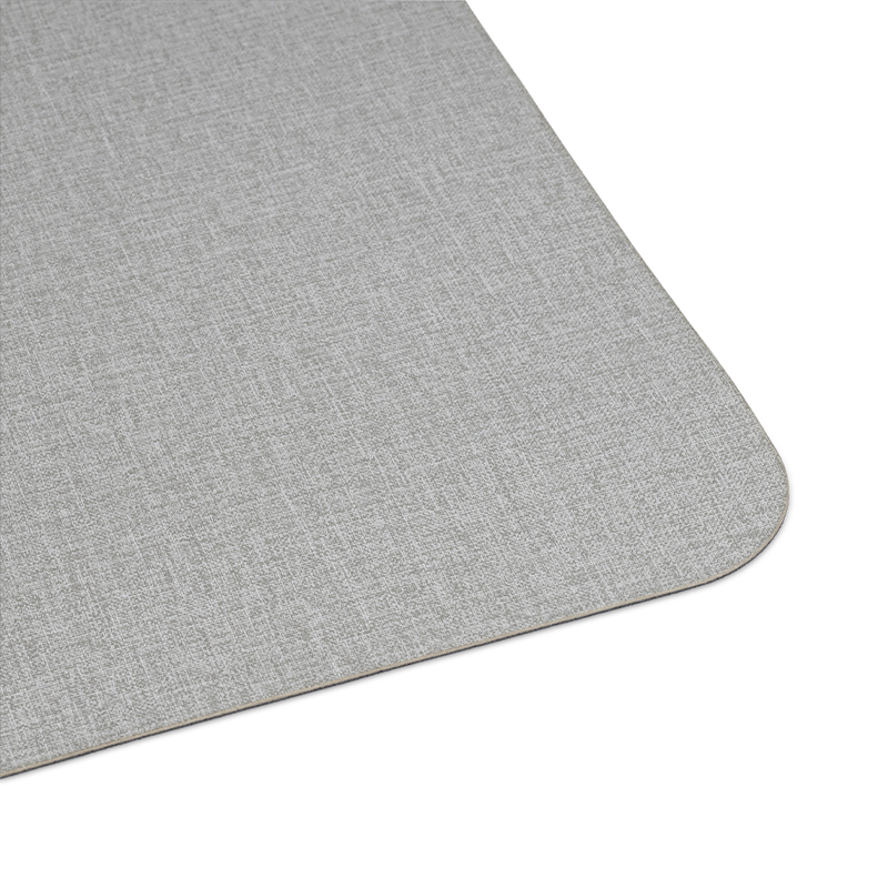 ZILE - Recycled PU Desk Mat - Grey