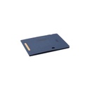 BLACE - @memorii Recycled PU Mouse Pad with Wireless Charger & Mobile Stand - Blue