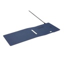 BLACE - @memorii Recycled PU Mouse Pad with Wireless Charger & Mobile Stand - Blue