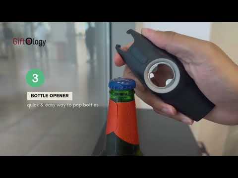 BOTTO - Giftology 5-in-1 Multi-functional Bottle Opener - Black