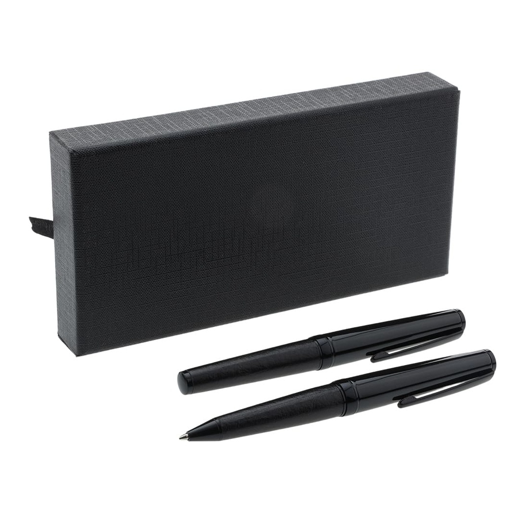 Santhome® Izola - Set of Elegance Ballpoint & Roller Pen - Black