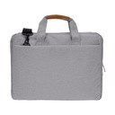 SLOTEN - Santhome® 15" Laptop Bag - Grey/Tan