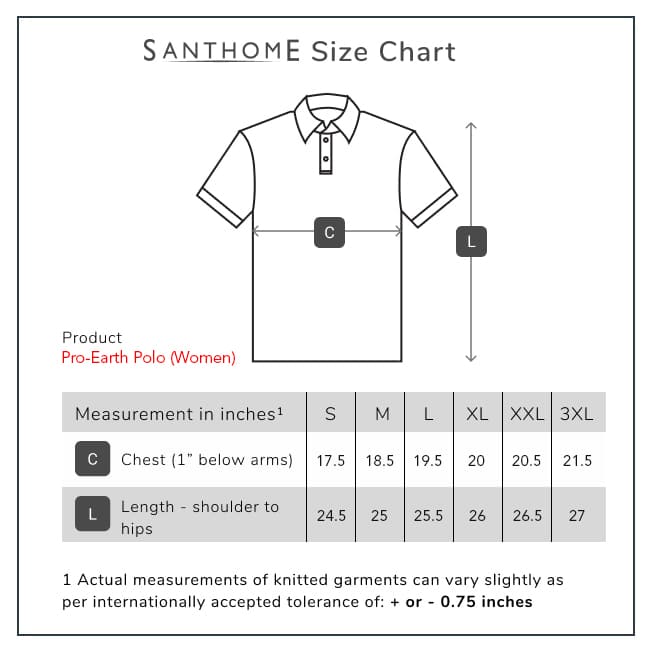 Santhome PRO EARTH (Womens) - The Fully Recycled Polo Shirt