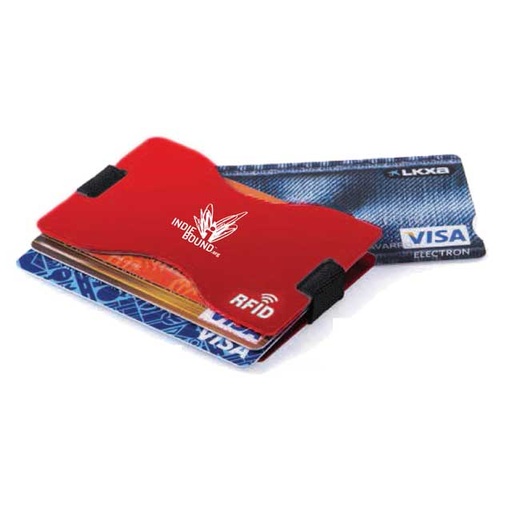 Card Holder With RFID Blocking Technology - Red