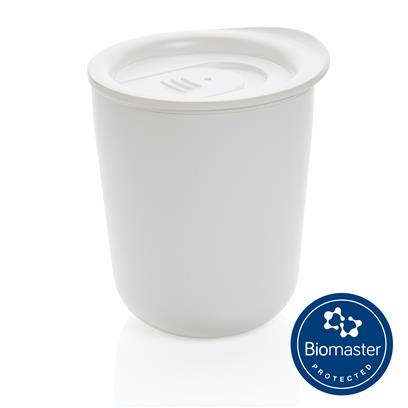 CELLE – Classic Coffee Tumbler – White (anti-microbial)