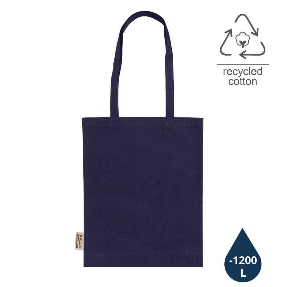 ABLAR - GRS-certified Recycled Cotton Tote Bag - Ink Blue