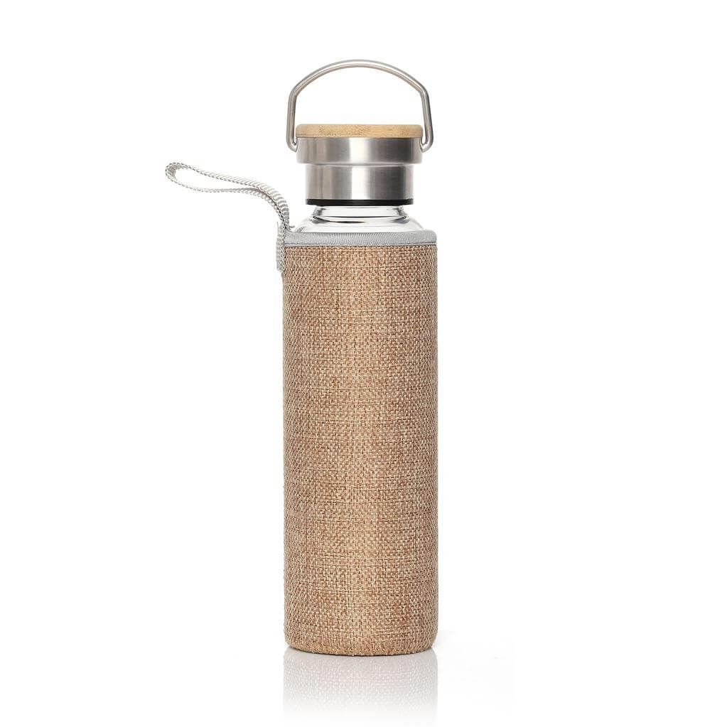 FLOHA – Hans Larsen Borosilicate Glass Bottle with Jute Sleeve