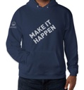 AU Fleece Hoodie Sweatshirt - Navy Blue