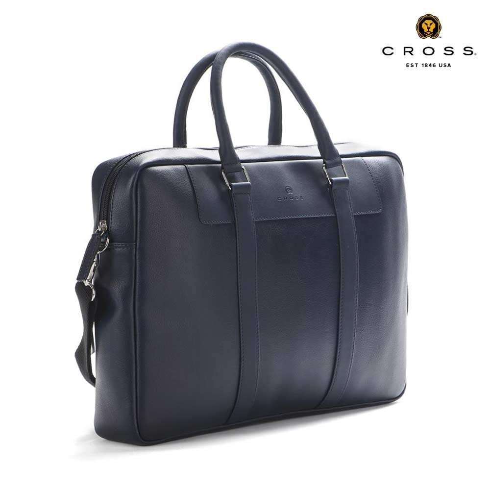 CROSS Francisco Office Laptop Briefcase – Navy Blue