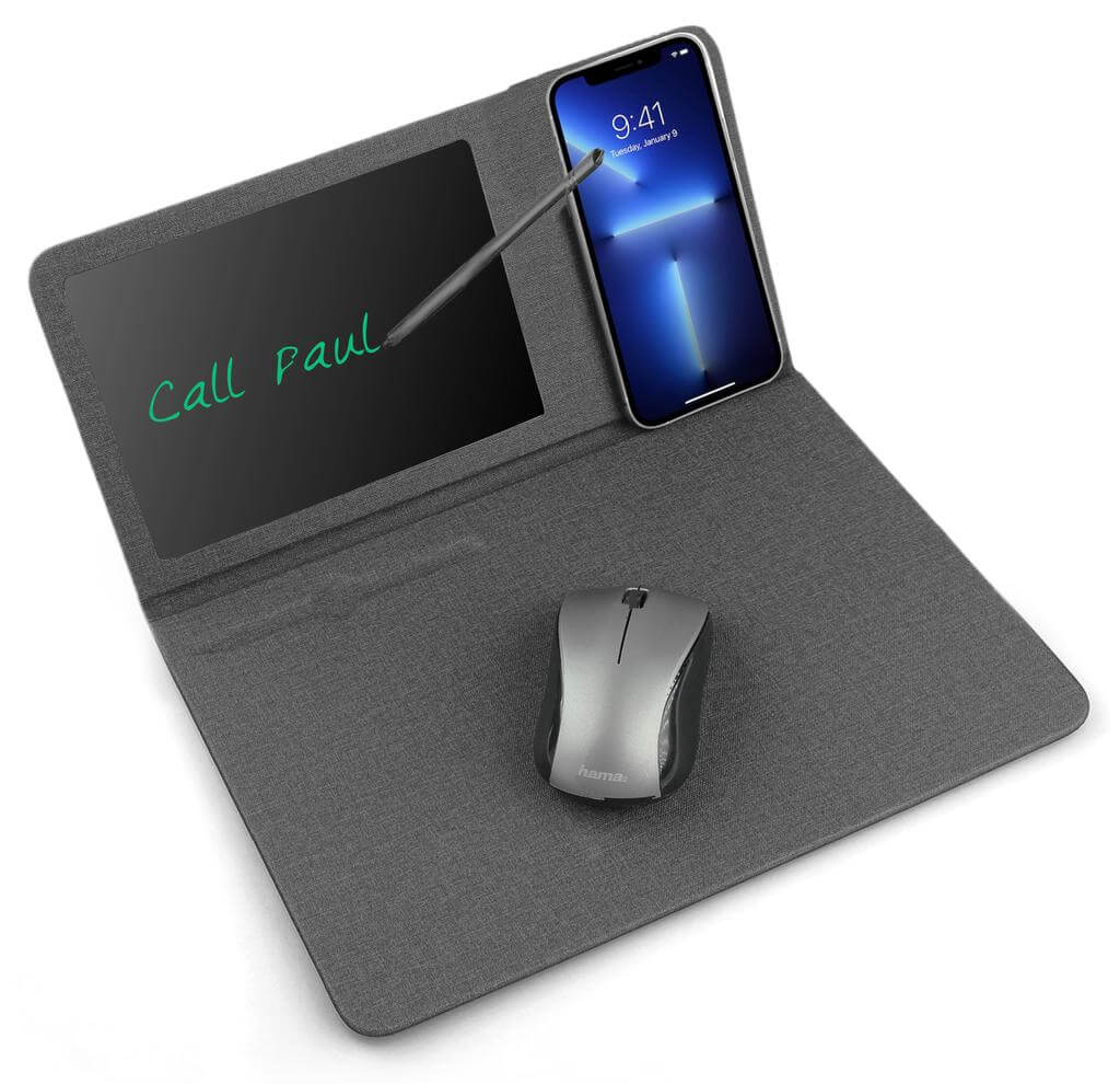 SODEN – @memorii 10W Wireless Charger & Writeable Mouse Pad – Black