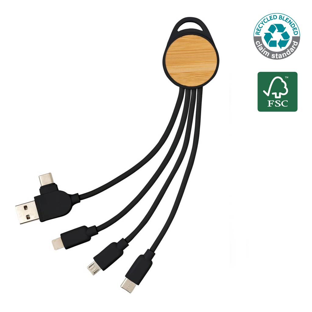 SULZA – CHANGE Collection RCS Recycled 6-in-1 Multi Cable