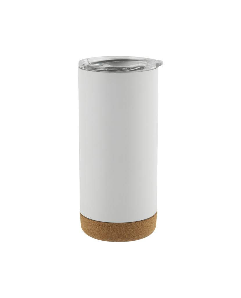 RASTATT – Giftology Insulated Mug / Tumbler with Cork Base – White