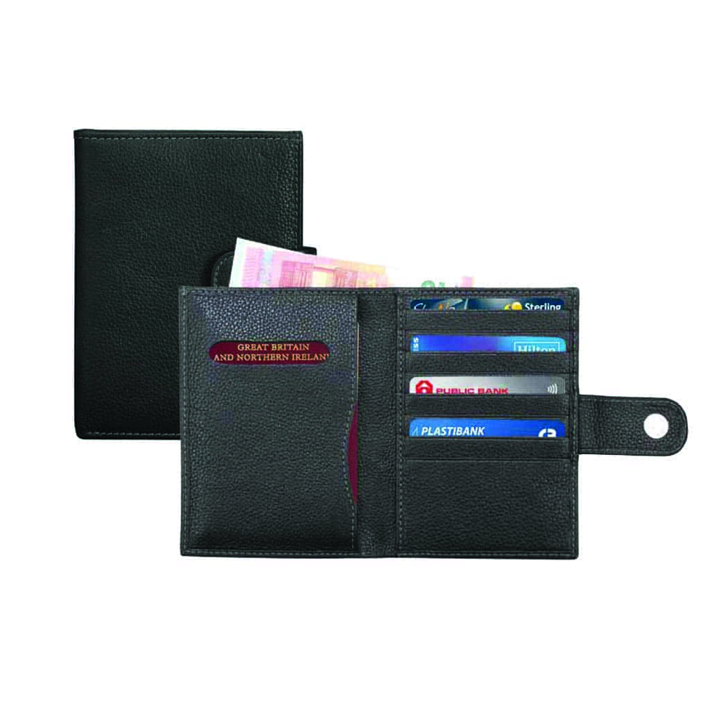 BARI – SANTHOME Genuine Leather Passport Cover (Anti-microbial)