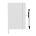 BORNA - Giftology A5 Hard Cover Notebook and Pen Set - White