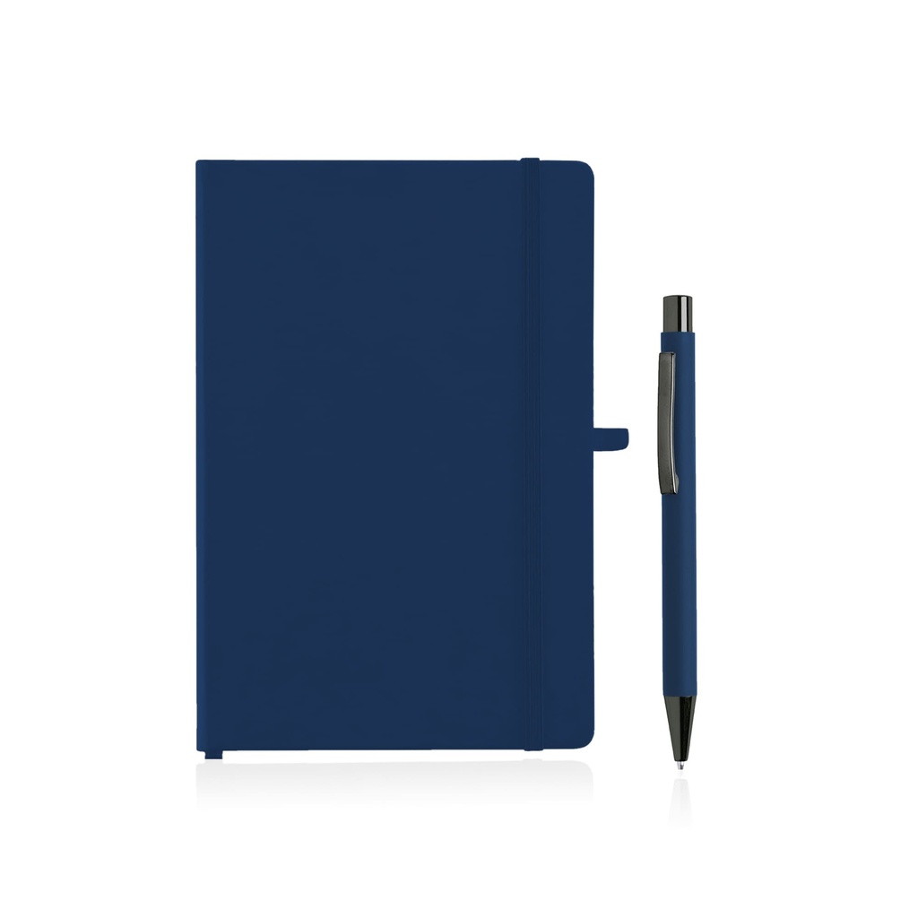 BORNA – Giftology A5 Hard Cover Notebook and Pen Set – Navy