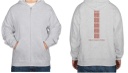 Sweatshirt Hoodie Fleece (zip up style) (unisex) - Grey