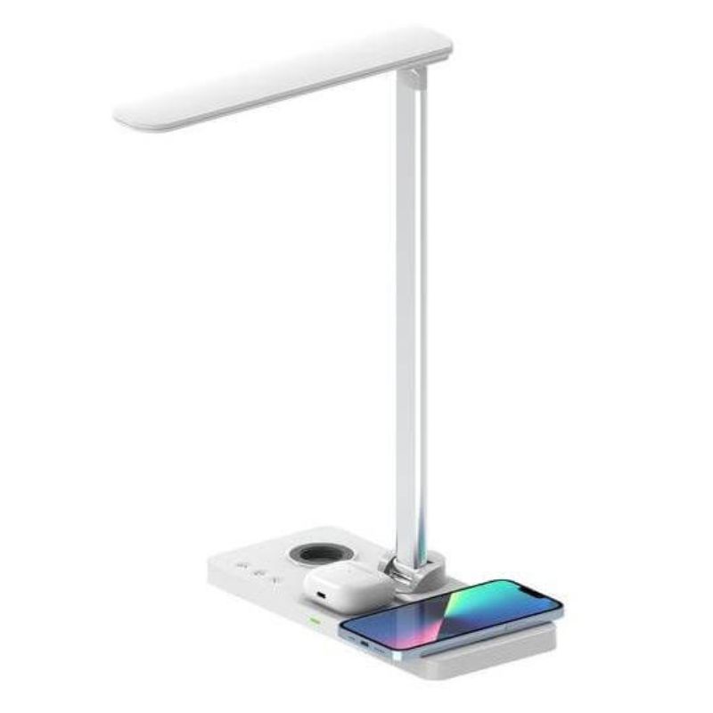 VELES – @memorii 3 in 1 Wireless Charger with Desk Lamp – White