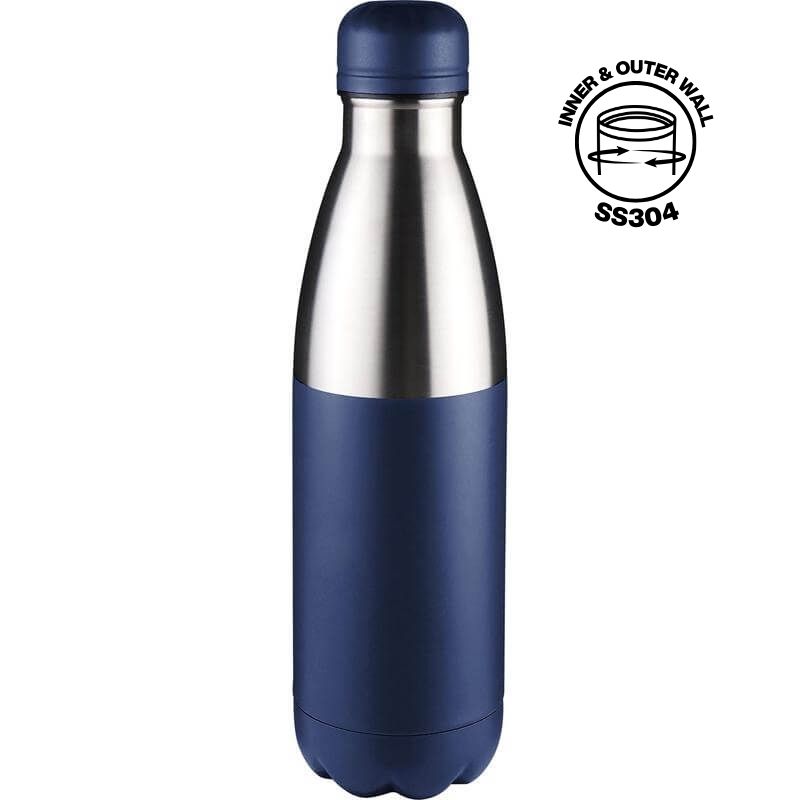 HOPA – Hans Larsen Double Wall Stainless Steel Water Bottle – Blue