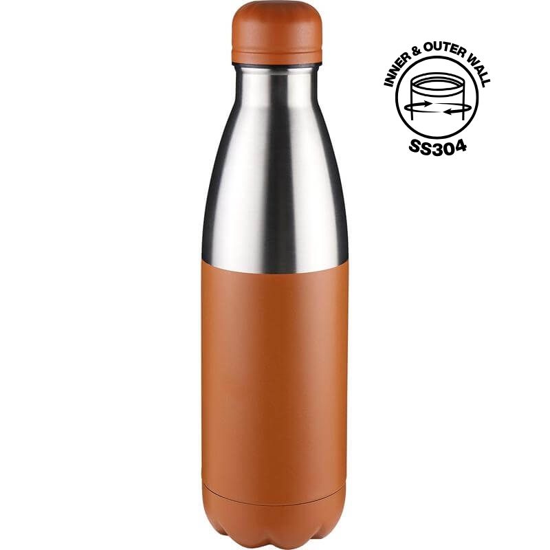 HOPA – Hans Larsen Double Wall Stainless Steel Water Bottle – Orange