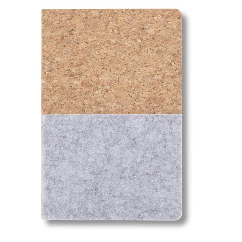 TROSA – eco-neutral Recycled Felt & Cork Soft Cover Notebook