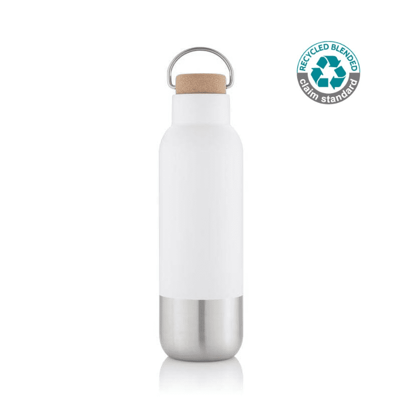 AVERSA – Hans Larsen RCS Recycled Stainless Steel Insulated Water Bottle – White