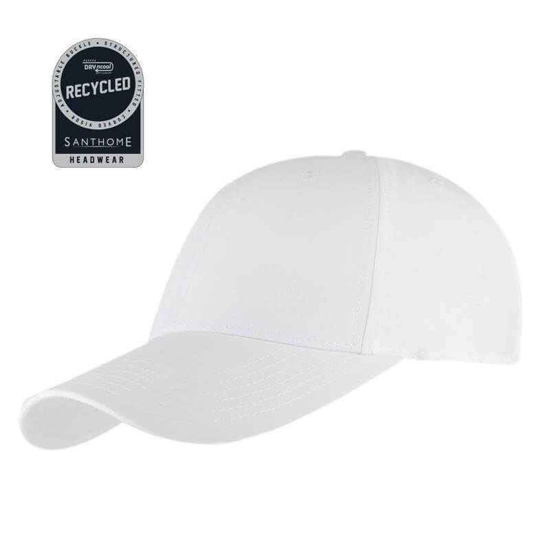 ULTRA - Santhome RPET 6 Panel DryNCool® Sport Cap - White