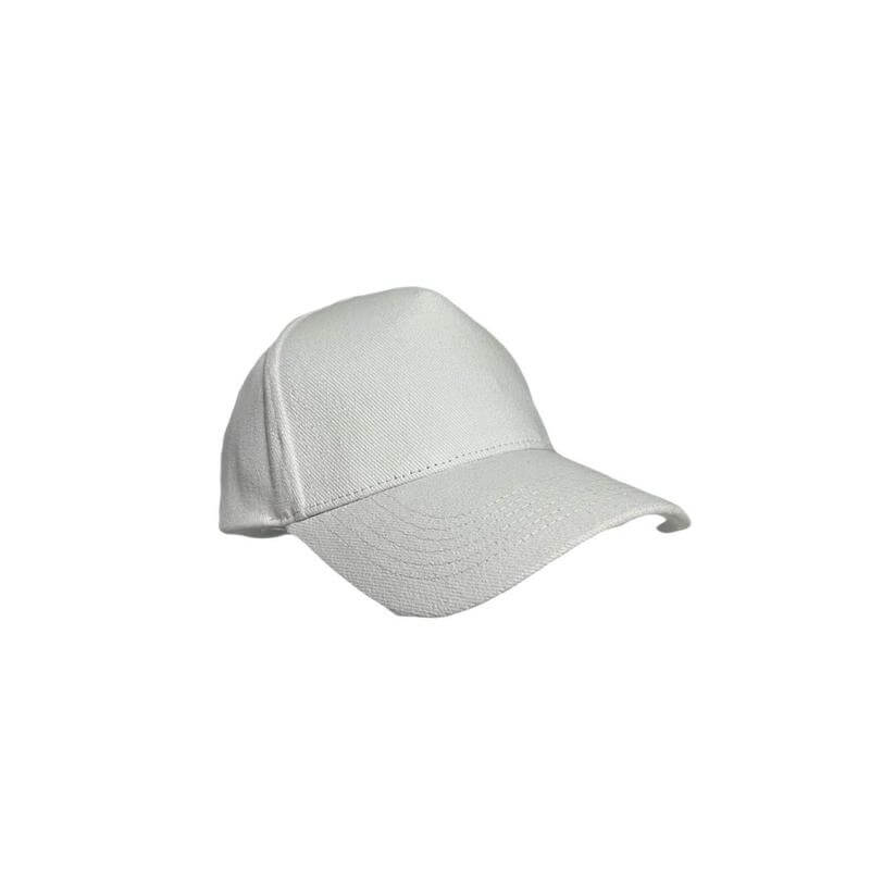 NARVA - 5 Panel Heavy Brushed Cotton Cap - White