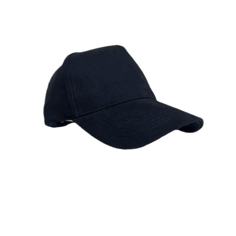 NARVA – 5 Panel Heavy Brushed Cotton Cap – Navy Blue