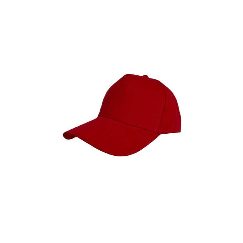 NARVA – 5 Panel Heavy Brushed Cotton Cap – Red