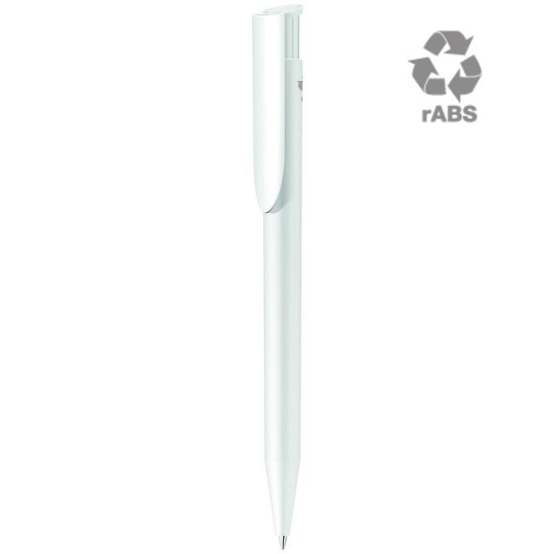 UMA HAPPY RECY Recycled Plastic Pen – White