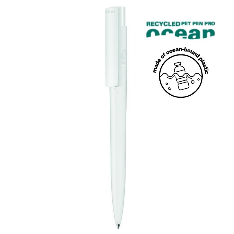 UMA PRO F OCEAN Recycled Plastic Pen – White