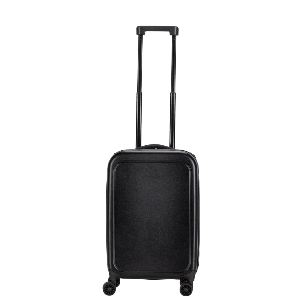 ROSTOCK – SANTHOME Foldable Cabin Trolley Bag – Black Matt Finish