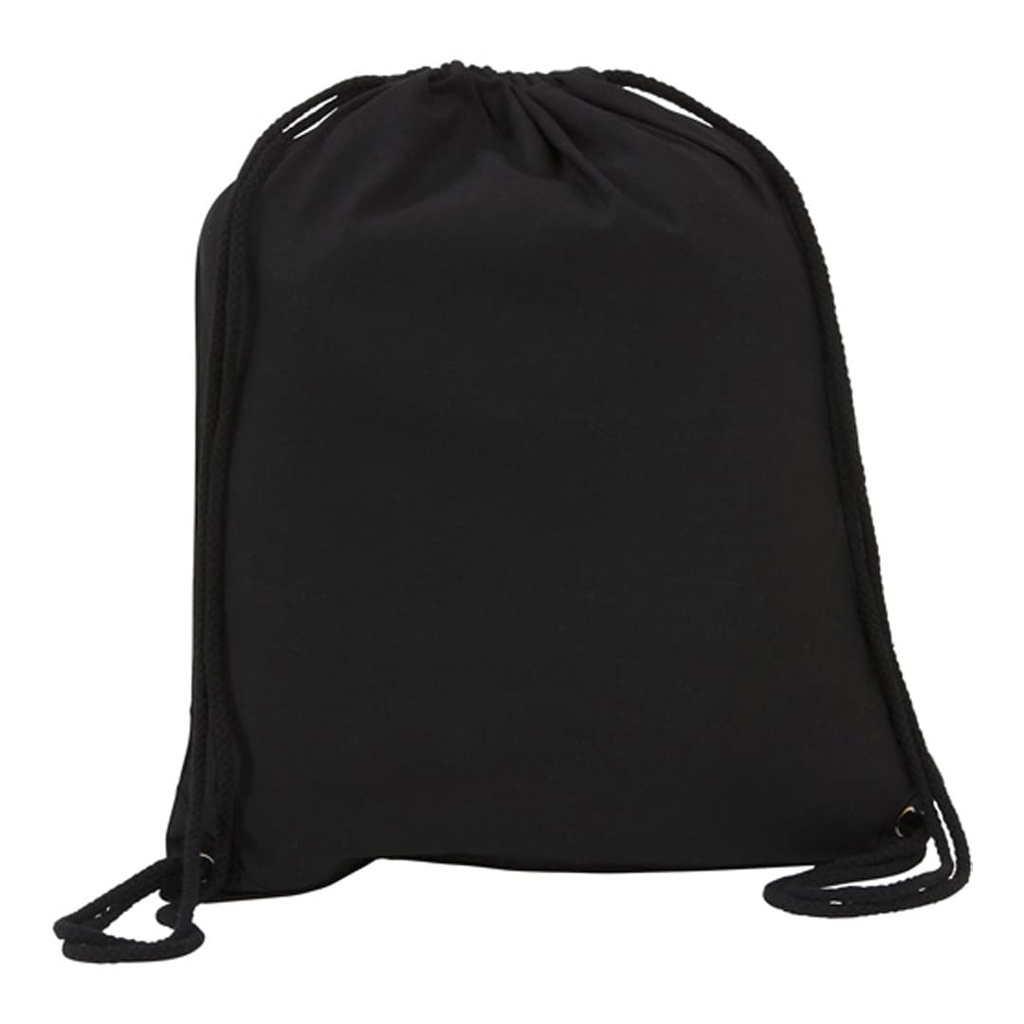 Eco-neutral Cotton Drawstring bag 240GSM – Black