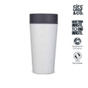 Circular Cup 12oz Chalk & Storm Grey