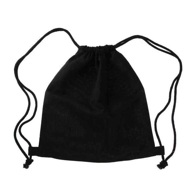 RINGE – Cotton Drawstring Bag – Black