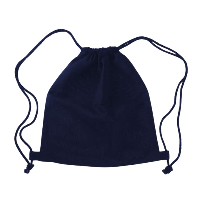 RINGE – Cotton Drawstring Bag – Navy Blue