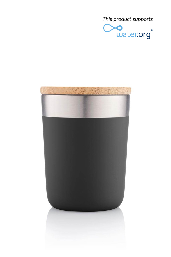 R-LAREN – CHANGE Collection Recycled Insulated Mug – Black