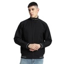 [M-VARSITY Black/Grey-S] VARSITY - SANTHOME Men's Lightweight Reversible Bomber Jacket (Small)