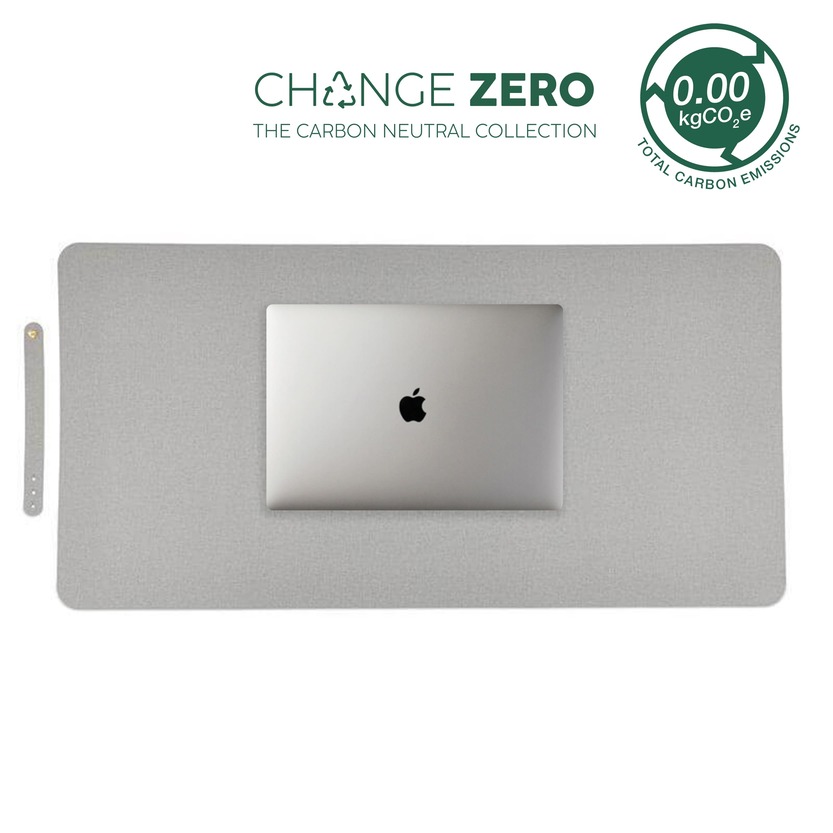 ZILE – CHANGE ZERO Recycled PU Desk Pad – Grey