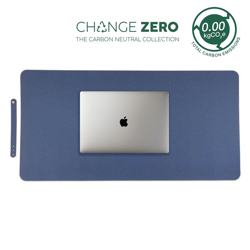 ZILE - CHANGE ZERO Recycled PU Desk Pad - Navy Blue