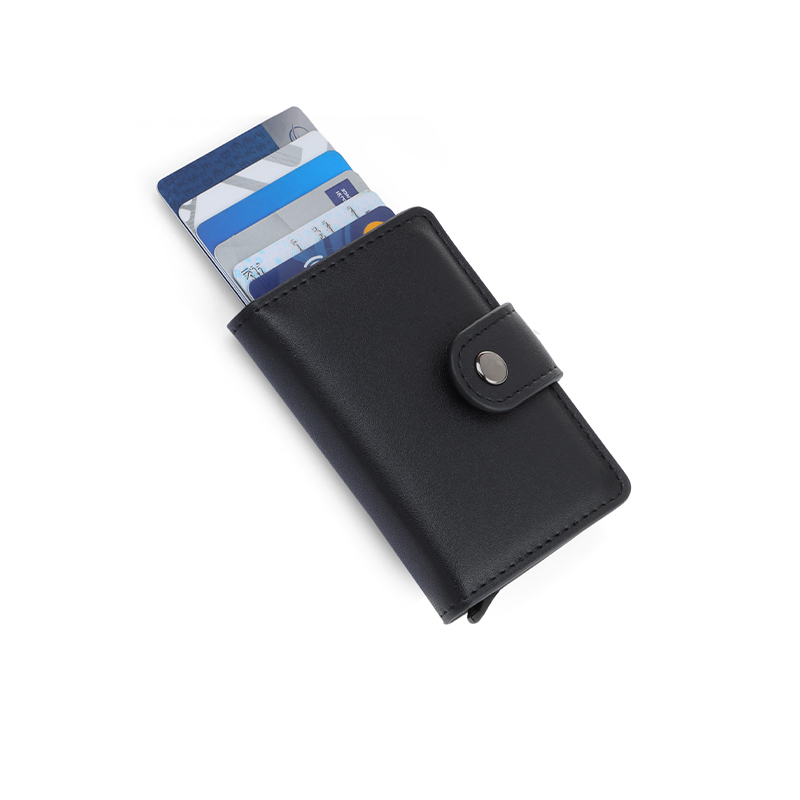 FLORINA – RFID PU Slim Cardholder Wallet – Black