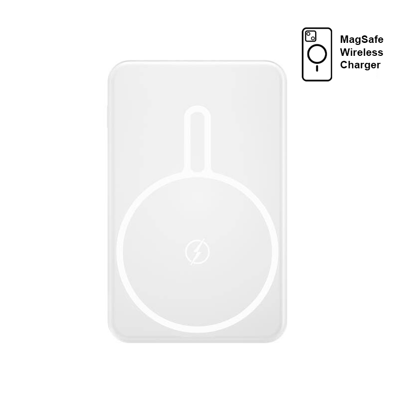 TARRENZ - Giftology 5000 mAh Magnetic Wireless Powerbank - White